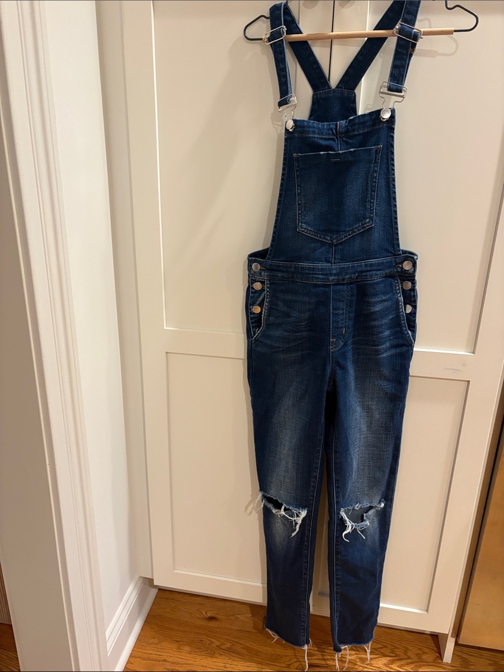 Dark Blue Denim Overalls - Women's Jean Dungarees
